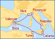 Crucero Italia, Francia, T�nez - MSC Cruceros
