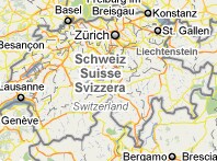 Mapa de Suiza