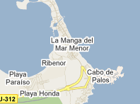 Mapa de La Manga y Mar Menor