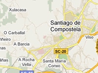Mapa de Santiago de Compostela