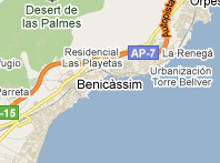 Mapa de Benicasim