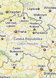 Mapa de Repblica Checa