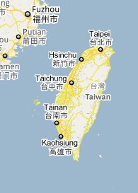 Mapa de Taiwn
