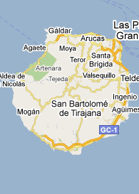 Mapa de Sur de Gran Canaria