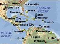 Mapa de Caribe