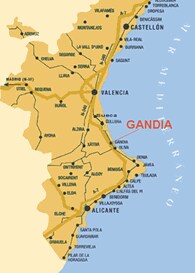 Mapa de Ganda