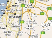 Mapa de Jordania