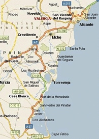 Mapa de Regin de Murcia