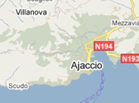 Mapa de Ajaccio