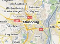 Mapa de Estrasburgo