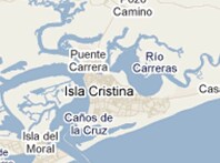 Mapa de Isla Cristina