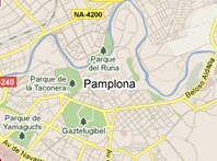 Mapa de Pamplona