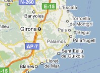 Mapa de Gerona