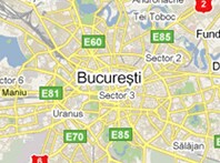 Mapa de Bucarest