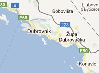 Mapa de Dubrovnik