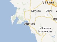 Mapa de Alghero