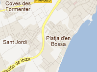 Mapa de Playa d'en Bossa