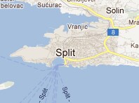 Mapa de Split