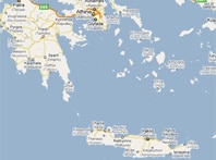 Mapa de Islas Griegas