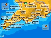Mapa de Costa Napolitana