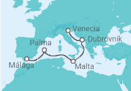 Itinerario del Crucero España, Malta, Croacia, Italia - MSC Cruceros