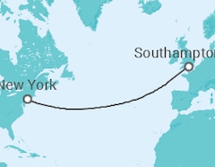 Itinerario del Crucero Transatlántico - Cunard