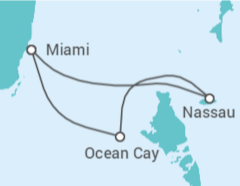 Itinerario del Crucero Bahamas - MSC Cruceros