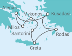 Itinerario del Crucero Grecia idílica  - Celestyal Cruises