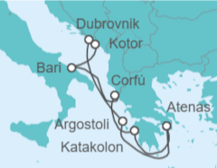 Itinerario del Crucero Grecia, Italia y Croacia sublimes  - Celestyal Cruises