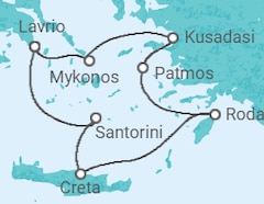 Itinerario del Crucero Grecia - Celestyal Cruises