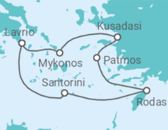 Itinerario del Crucero Icónicas Islas Griegas 2026, 2027 - Celestyal Cruises