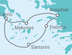 Itinerario del Crucero Icónicas Islas Griegas 2026-2027 - Celestyal Cruises