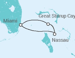 Itinerario del Crucero Bahamas + Vuelo + Hotel - NCL Norwegian Cruise Line