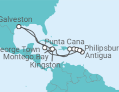 Itinerario del Crucero Brillo tropical y alegría de vacaciones - Regent Seven Seas
