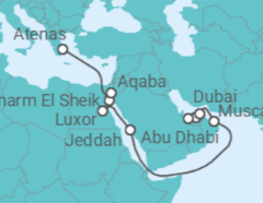 Itinerario del Crucero Obras maestras de Petra - Regent Seven Seas