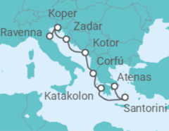 Itinerario del Crucero Islas griegas: Santorini, Olimpia y Croacia - NCL Norwegian Cruise Line