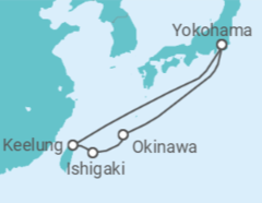 Itinerario del Crucero Semana de Oro de las Islas Japonesas del Sur - Princess Cruises