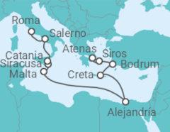Itinerario del Crucero Islas Griegas, Malta y Egipto - Azamara