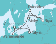 Itinerario del Crucero Alemania, Polonia, Suecia, Letonia - MSC Cruceros
