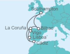 Itinerario del Crucero Estilo Español - Royal Caribbean