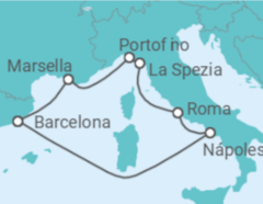 Itinerario del Crucero Francia y la Riviera Italiana - Celebrity Cruises
