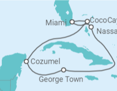 Itinerario del Crucero México, Islas Caimán, Bahamas - Celebrity Cruises
