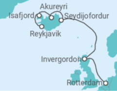Itinerario del Crucero Reino Unido, Islandia - Holland America Line