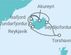 Itinerario del Crucero Norte de Europa: Islandia - NCL Norwegian Cruise Line