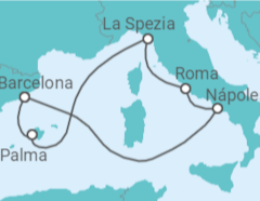 Itinerario del Crucero Leyendas del Mediterráneo II - Royal Caribbean