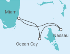 Itinerario del Crucero Bahamas y Ocean Cay - MSC Cruceros