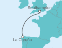 Itinerario del Crucero España - Disney Cruise Line