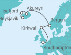 Itinerario del Crucero Norte Europa: Islandia y Noruega - NCL Norwegian Cruise Line