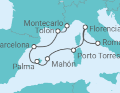 Itinerario del Crucero Baleares y Riviera - Oceania Cruises