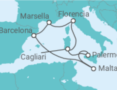 Itinerario del Crucero Italia, Malta, España - MSC Cruceros